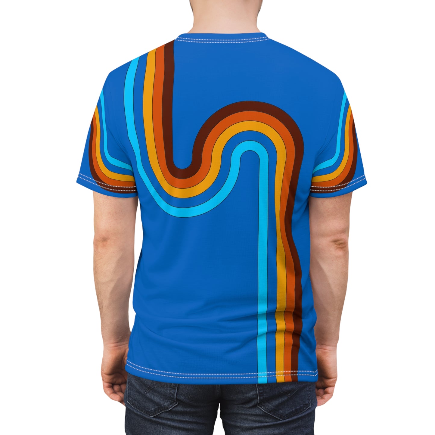 Retro Undulated Blue