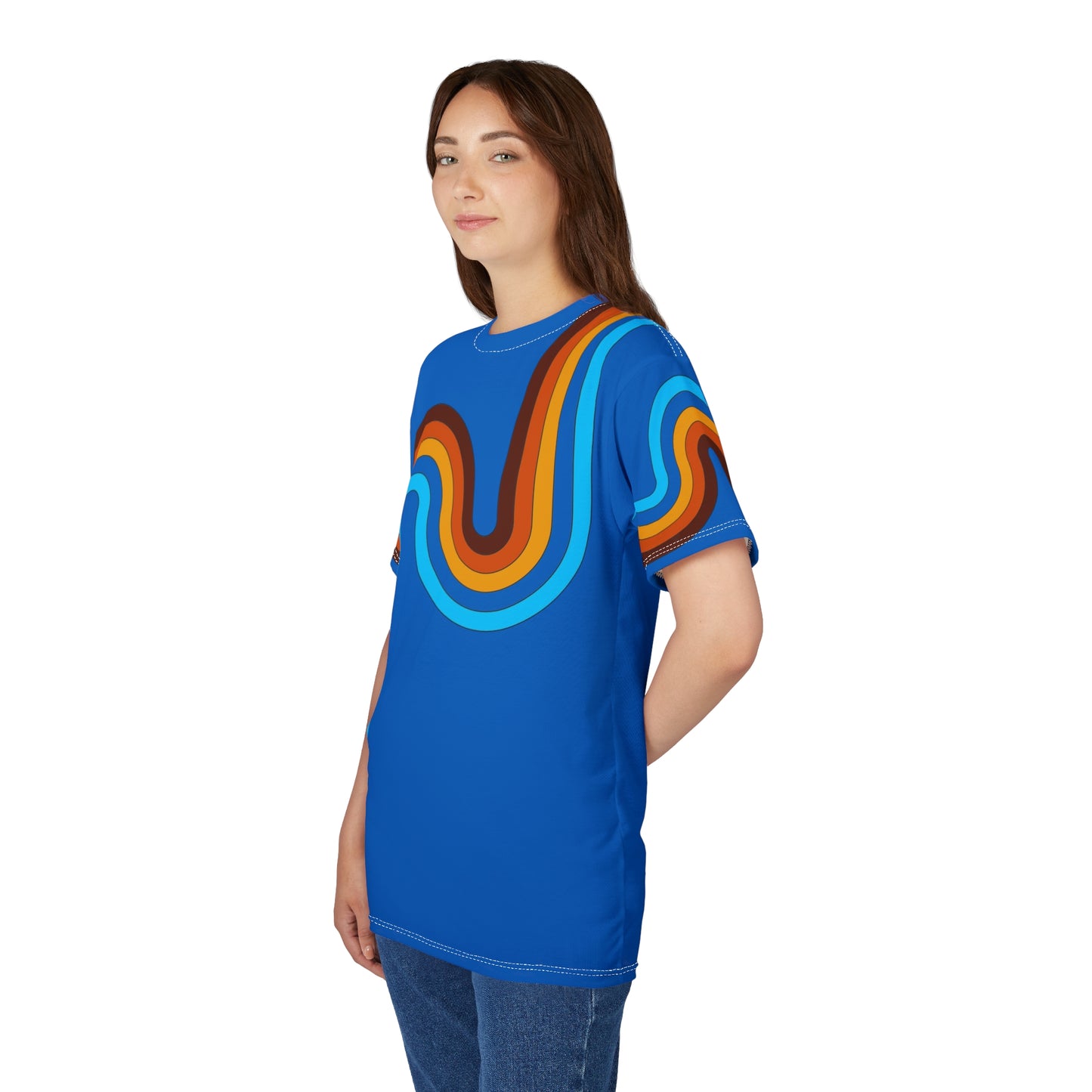 Retro Undulated Blue