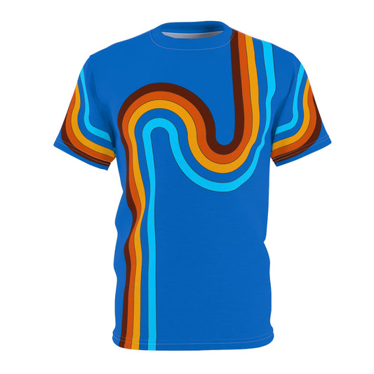 Retro Undulated Blue